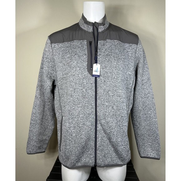 johnnie-O Other - Johnnie O Jacket Arlo Mens XL Light Gray Full Zip Polyester Casual Outdoor